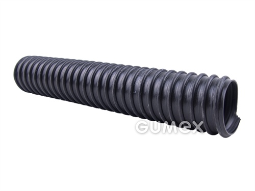Vzduchotechnická hadica pre železničné vozidlá AIRDUC PUR 352 SE RAILWAY, 50/58mm, 1,065bar/-0,17bar, Pre-PUR sa spomaľovačmi horenia, oceľový drôt, samozhášavá (EN 45545-2), -40°C/+90°C, čierna